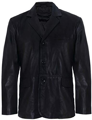 Infinity Leather Blazer de Cuero Genuino de los Hombres Suave Chaqueta Italiana a Medida de la Chaqueta a Medida