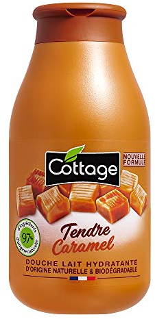 Cottage Douche Lait Hydratante Tendre Caramel 97 % d’Ingrédients d’Origine Naturelle 250 ml