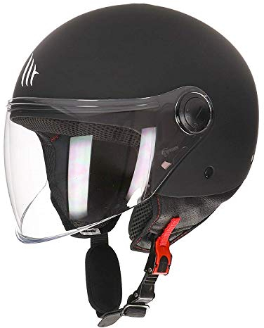 MT HELMETS Unisex – Erwachsene 110500036 Motorradhelm, Mattschwarz, L