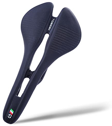 Fahrradsattel,Professionelles Mountainbike Sattel Ultraleichter und Ultradünner Fahrradkissen,Hohl Ergonomisch Fahrradsitz