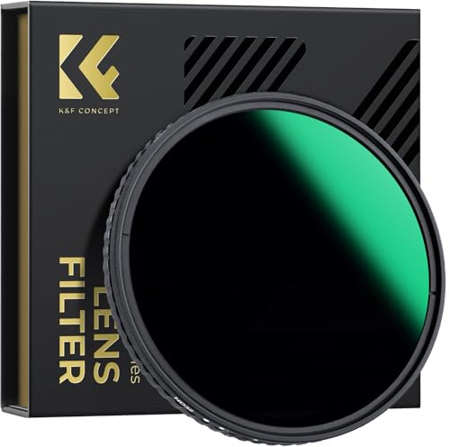 K&F CONCEPT Nano-X Filtro 72mm ND32-512 Variable (5-9 Pasos) de Vidrio óptico con Nano Revestimiento de 28 Capas para Objetivo 72mm
