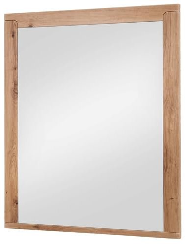 Lomadox Flur Spiegel Flurspiegel Garderobenspiegel Eiche 77x92x3 cm