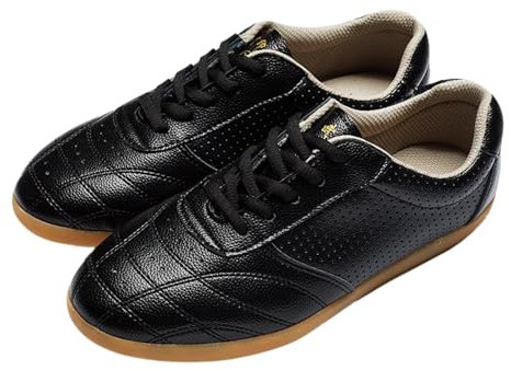 Zapatos de Tai Chi Arte Marcial, Zapatos Tradicionales Chinos de Kung Fu, Zapatillas Wu shu Shaolin Qi Gong Trainer Wing Chun para Hombres Y Mujeres En Interiores Y Exteriores(Size:40EU,Color:Negro)