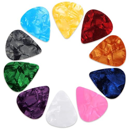 Xgvzs50 PCS Guitar Picks Guitar Plectrums 0.5mm Thick Colorful for Your Electric Acoustic Electric Musical Instrument