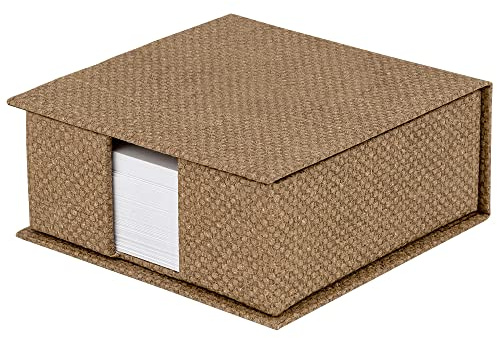 Rössler Papier 1312452600 - Scatola per appunti S.O.H.O. Dimensioni: 11 x 11 cm, Speciale lijn Hazelnoot, 1 stuk