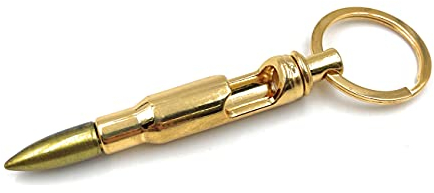 H-Customs Munition Bieröffner Getränkeöffner gold Schlüsselanhänger Anhänger