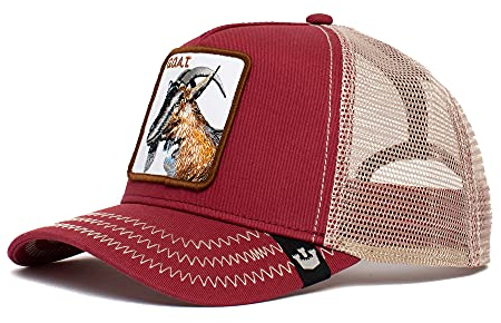 Goorin Bros. The Farm Original Baseballmütze, Schnappverschluss, Unisex, verstellbar, Rot (G.O.A.T.), Einheitsgröße, Einheitsgröße