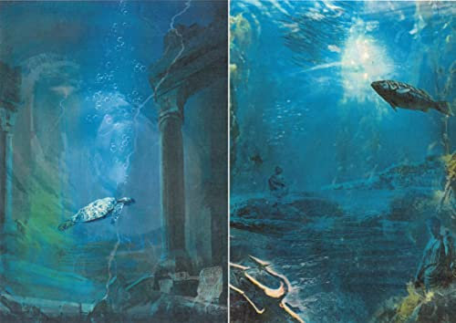 Zita´s Creative Rispapper A3 – Atlantis, Turtle motivstråsilke, halmsidenpapper, decoupage-papper