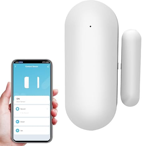 JCHENG Door Window Sensor for TUYA Zigbee Gateway Exclusively - Remote Monitoring, Extended Battery Life, App Control, Smart Home Automation
