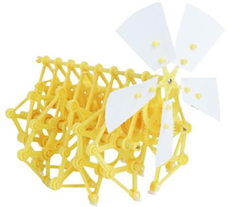 VICASKY Jouet Mécanique à Assembler en Plastique Jaune pour Garçon et Filles Interaction Parent-Enfant Jeu Éducatif de Construction Stem pour Cadeau Ludique