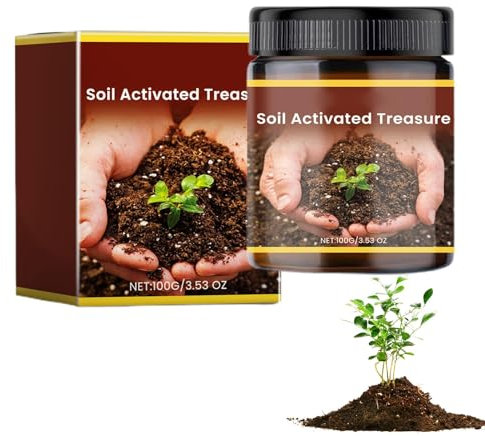 Ammendante del terreno per prati, modifica del terreno - Tesoro attivato dal suolo - Fertilizzante per piante da 100 g Nutrizione vegetale attivata dal suolo contro la compattazione del suolo