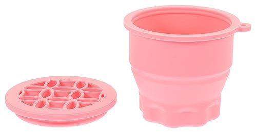 CANIGHT Makeup Brush Cleaning Bowl Silicone Beauty Tool for Easy Storage Travel Compact Design for Rinsing Brushes Sponges Makeup Cleaner