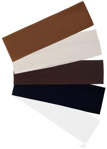 tiyiyok Bandeau Cheveux Femme, Ensemble de 5 Pièces, Bandeau Cheveux Femme Sport,Running Sport Yoga élastique Neutre Accessoires Cheveux, Bande Unique (5×20cm)