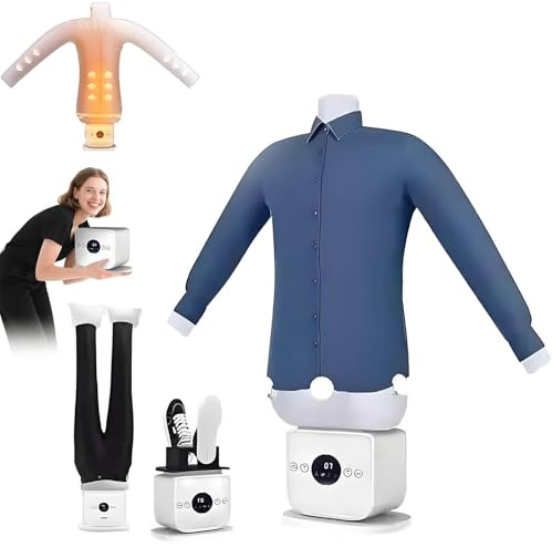 Automatic Steam Iron, Upgraded Touched Hands-Fre-e Automatic Ironing Machine, 8 Minutes Quick Ironed Dry, Portable & Ultra Quiet Clothes Dryer and Hands Fre-e Wrinkle Remover for Shirts, Pants