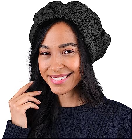 Nollia Soft Knit Solid Color Beanie, Chic, and Lightweight Crochet Knitted Style Beanie Hat for Women, One Size Slouchy Hat Olive