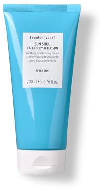 [ comfort zone ] Sun Soul Face & Body Aftersun, Soothing Moisturizing Cream, Anti-Aging, Redness Relief, DNA-Defense Peptide, Argan Oil, Clean Beauty, Vegan, All Skin Types, Italy, 6.76 Fl Oz