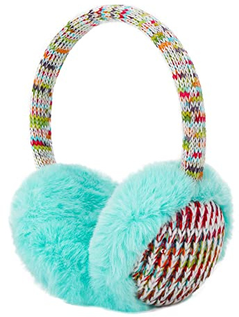 TSLBW Kids Earmuffs Winter Ear Muffs Earmuffs for Girls Plush Ear Cover Soft Velvet Ear Muff Winter Ear Warmers for Kids (Lake blue)