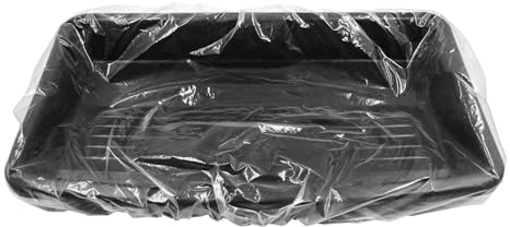 ROLLINGDOG 18 Inch Paint Tray with Liners - for Wall and Ceilings Painting, 10PC Paint Tray Liners Easy to Clean Up and Change Colour
