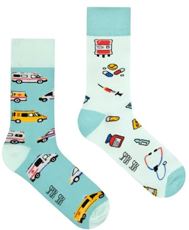 Spox Sox Casual Unisex: calcetines divertidos, locos y coloridos para hombre y mujer, 46-48