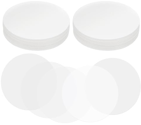 PATIKIL 1.3in (34mm) Pellicola Distintivo, 200 Pcs Trasparente Cerchio Mylars Plastica Pellicola Rotondo da 1 Pollice 25mm Forniture per Creazione Distintivi DIY Artigianato Artistico