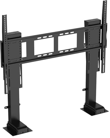 supporto tv motorizzato per schermi da 55 a 100 pollici, porta tv da soffitto motorizzato con funzione di memoria, Supporto per TV da Parete Motorizzato portata 80 kg, Max 900x600 mm (55-100 inch)