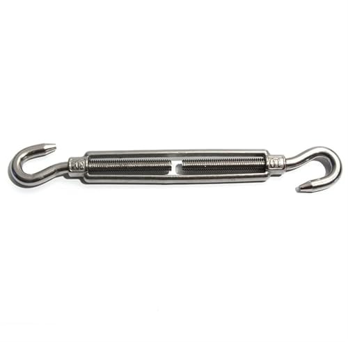 tensore anello gancio in acciaio inossidabile, Kit tenditore for traliccio da giardino in acciaio inossidabile 304 Telone for rete ombreggiante M4-M10(CC type,M10)