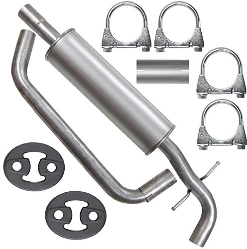 Mitteltopf Auspuff Mittelschalldämpfer für A3 8P Altea/XL Leon 2 II 1P1 Toledo 3 III 5P2 Golf 5 V/Plus Golf 6 VI