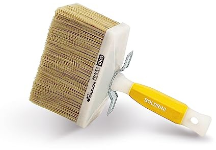 Boldrini Plafone Professionale Antigoccia 50x150 mm – Pennello per Pittura Pareti e Soffitti – Per Idropitture e Pitture Murali – Setola Bionda Alta Assorbenza – Made in Italy