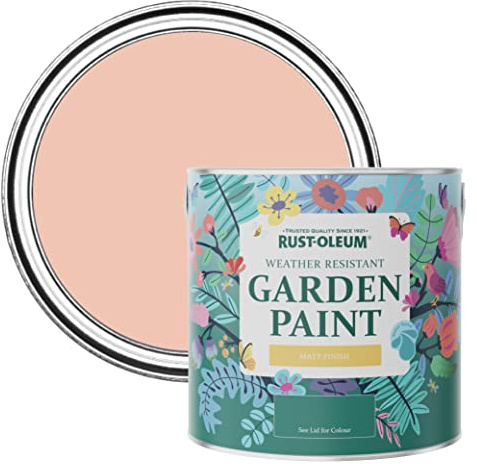 Rust-Oleum Orange Mould-Resistant Garden Paint In Matt Finish - Coral 2.5L
