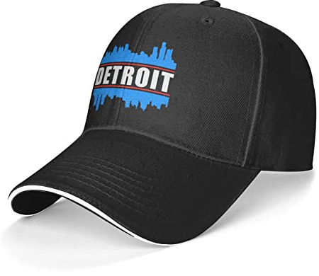 Sonnenmütze Detroit Kappe Cool Hip-Hop-Hut Unisex Mütze Für Erwachsenen Herren Sommer