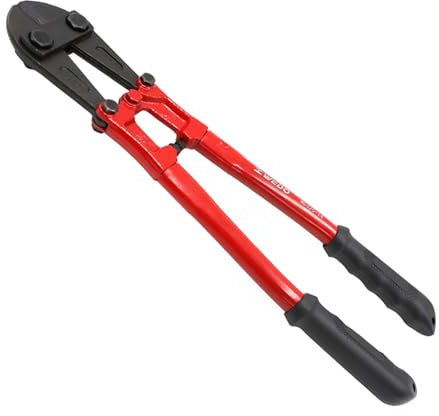 WEDO Bolzenschneider, 61 cm, robuster Bolzenschneider mit ergonomischem Gummigriff, Klinge aus Chrom-Molybdän-Stahl, Schnittkapazität 8 mm, Schneiden für Kette, Zaun, Draht, Schraube, Niete