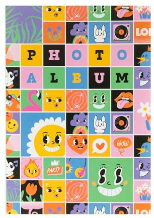 Grupo Erik Photo Album - Funky Friends | 36 Pockets 10x15 cm - 6x4 Photo Album Book | Small Photo Album, Memory Book, Picture Book, Photo Gifts, Gifts Under 5 Pounds