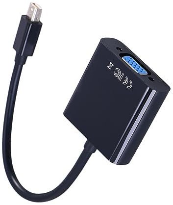 SHINEOFI Adattatore Mini Displayport Vga Alimentazione Esterna Compatibile con Monitor e Proiettori Design e per Multiple