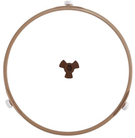 Durlo Microwave Turntable Ring, 22.2cm/8.74in Microwave Roller Ring Replacement with Rotating Core, Glass Plate Tray Support Holder