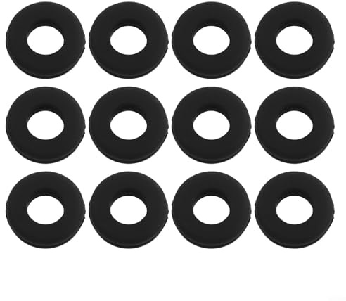 Yuanpgky Lot de 12 amortisseurs de vibrations en silicone pour raquette de tennis – Amortisseur pour cordes de raquette de tennis, réduit les vibrations et améliore le confort pendant le jeu