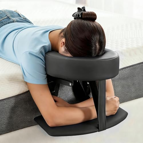 Appui-Tête de Massage pour Lit avec Cadre et Coussin de Soutien