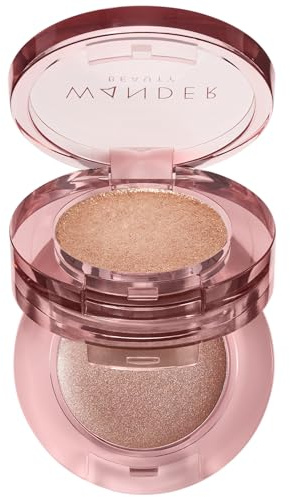 Wander Beauty Double Date Eye Shadow Duo - Smitten/Swoon (Warm Amber + Rich Bronze) - Cream High Pigment Eye Shadow Palette - Satin Shimmer Eyeshadow - Womens Eye Makeup With Vitamin E - 0.07 oz