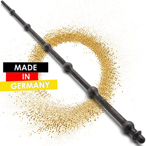 WALDUNIKAT® Zauberstab aus Holz – Made in Germany – Spielzeug, Geburtstags-Geschenk, Deko, Kostüm für Erwachsene, Kinder, Damen, Herren, Mädchen (No. 2 - Rauchgrau)