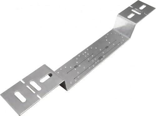 KAN-therm 1700210025 Montageplatte Multi für 2 Wandscheiben mit 3-Loch-Flansch 1700210025 80 100 150mm aus verzinktem Stahl