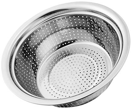 Scolapasta da cucina in acciaio inox per riso, verdura, frutta, 20 cm