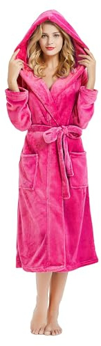 HEARTNICE Womens Dressing Gown, Soft Shawl Collar Warm Spa Dressing Gowns