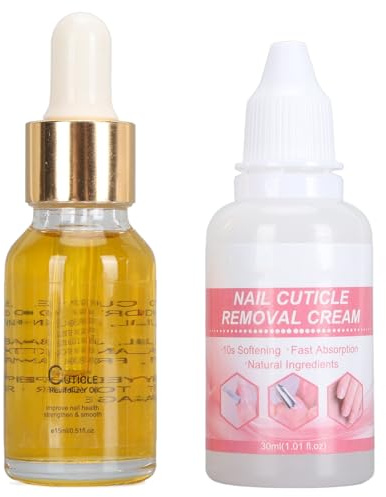 Kit de Removedor de Cutículas de Uñas, Kit de Removedor de Cutículas Nutritivo Hidratado para Uso en Viajes (LS152-2)
