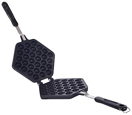 LABRIMP Double Side Egg Waffle Mold 30-Hole Octopus Ball Baking Tray Nonstick Bakeware Kitchen Cooking Tool for Home Use