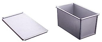 Wegiwuca Stampi per pane antiaderenti teglie per pagnotta con coperchio Stampi in metallo da cucina Teglia da forno per pane pane Teglia per pane Teglia per pane Alluminio