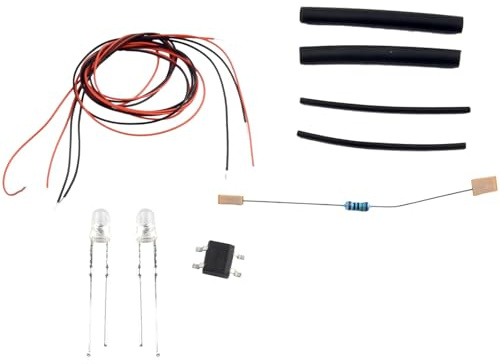Kit de simulación de fuego LED de 3 mm 12 V luz parpadeante para modelos de trenes y paisajes