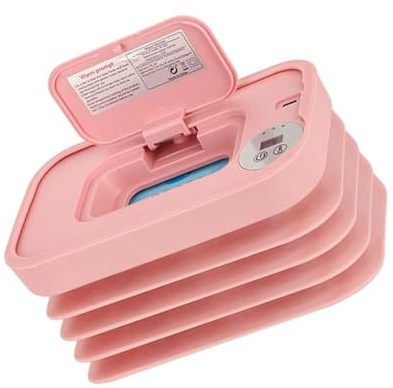 Calentador de toallitas para bebés plegable con control de temperatura ajustable Sistemas de calefacción de toallitas portátiles para cuidado infantil Ahorro de espacio Temperatura ajustable de