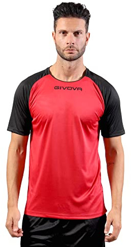 Givova Corpus 3 Elastisches Ärmel-Unterhemd M/L T-Shirt, Rot, XXS