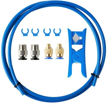 Mintion Zubehör für 3D-Drucker PTFE Schlauch Kit, 1M Bowdenschlauch, PTFE Bowdenschlauch für 1,75mm Filament, PTFE Schlauchschneider, Kompatibel mit Ender 3/3 Pro/5 CR-10/10S/20/20 Pro