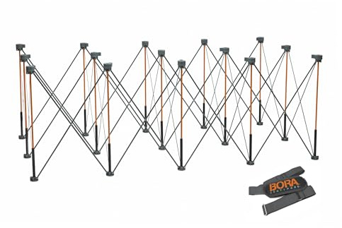 BORA Centipede Tall 4ft x 8ft x 36in 15-Strut Portable Work Stand, Includes Carry Strap, CT15