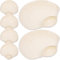 MAGICLULU 6pcs Chip and Dip Serving Platter, Seashell Plates Dumpling Plate Sauce Holder Divided Sushi Tray Scalloped Snack Bowl Dishes Mermaid Party Favor Plastic